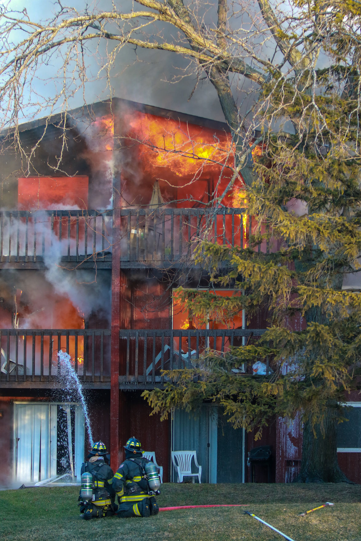 Highland apartment fire